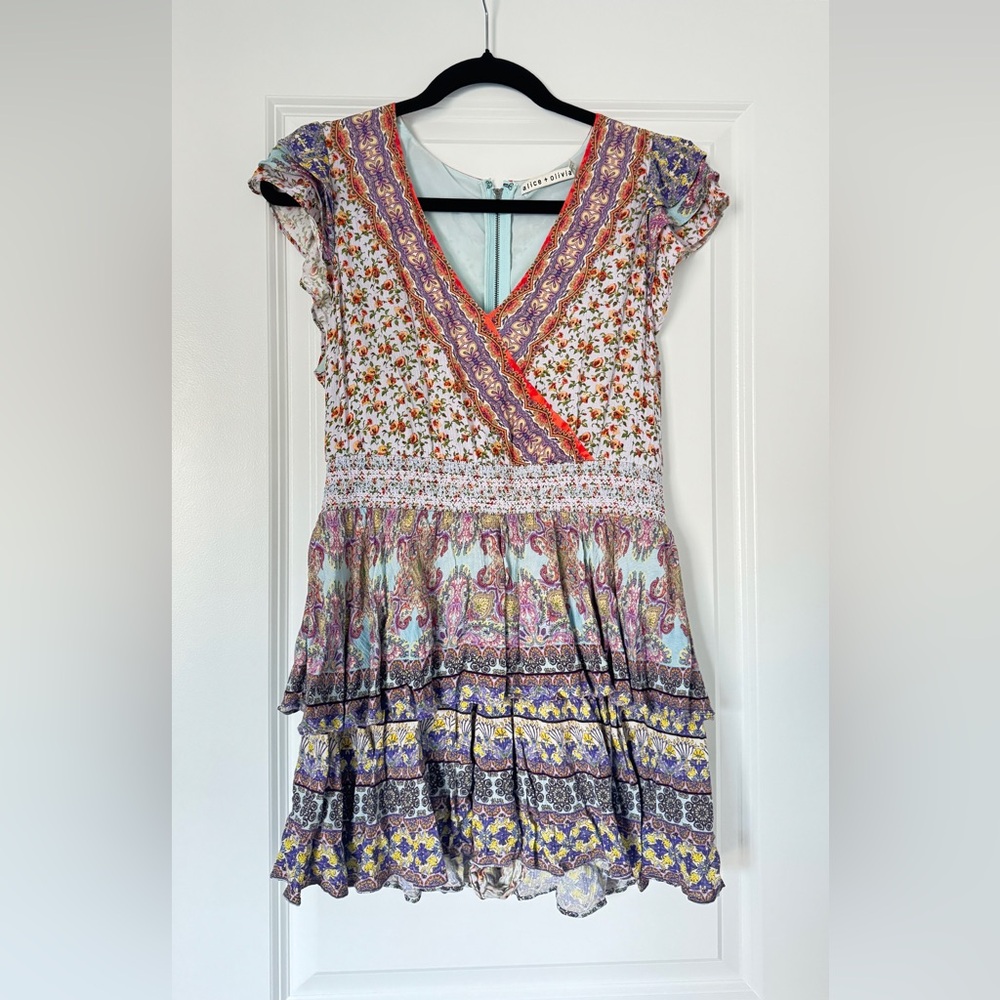 Alice and Olivia printed romper